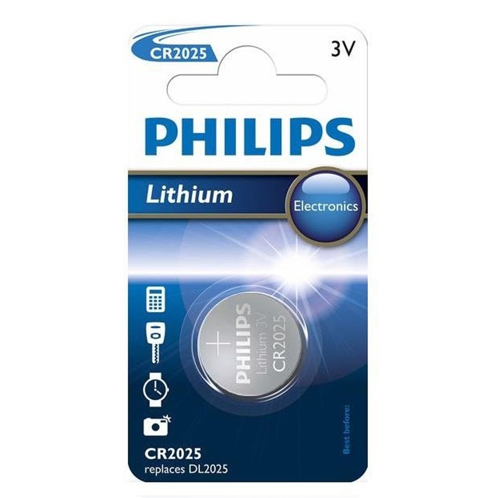 Box of 10 Philips Lithium 2016, 2025, 2032 Coin Cell