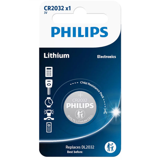 Philips Lithium 2032 Coin Cell