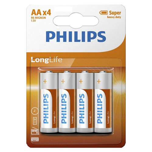 Philips Long Life Battery AA4