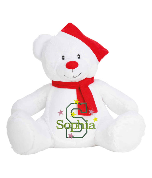 Personalised Christmas Bear - Embroidered Name