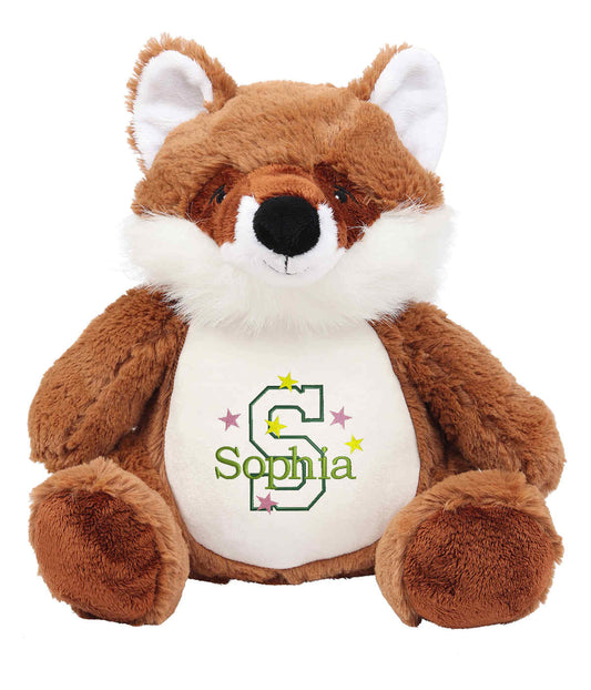 Personalised Brown Fox - Embroidered Name