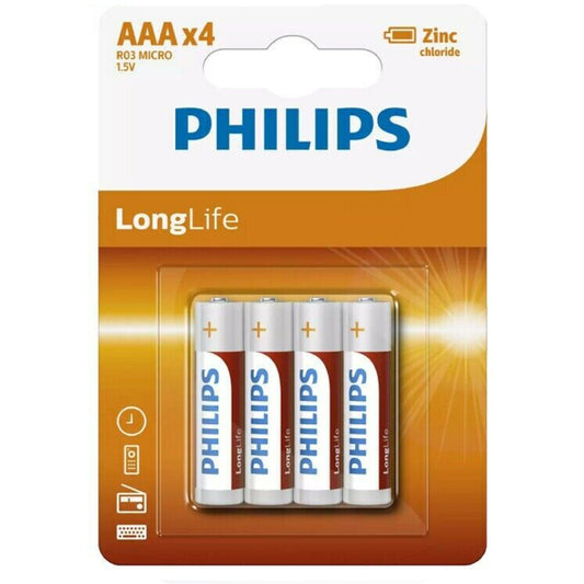 Philips Long Life Battery AAA4