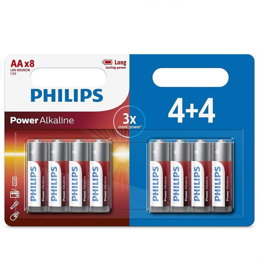 Philips Power Alkaline Battery AA8