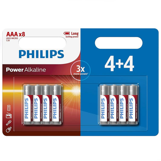 Philips Power Alkaline Battery AAA8