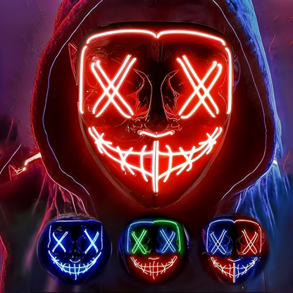 Halloween Masks, Scary LED Purge Mask