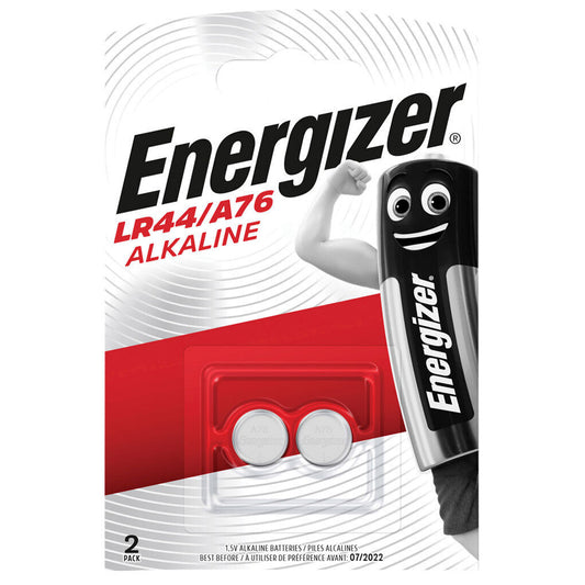 Energizer LR44 A76 Button Cell Batteries | 2 Pack
